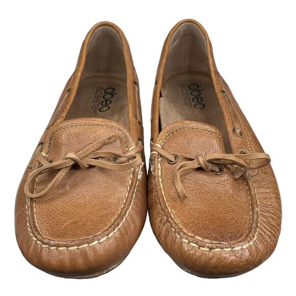 Abeo Women's Marilee Tan Leather Slip On Flats Size US 6 - Picture 7 of 12